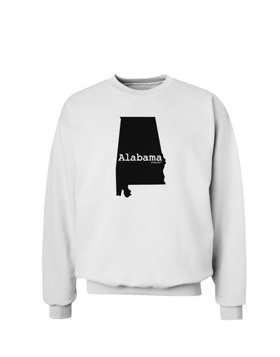 Alabama - United States Shape Sweatshirt by TooLoud-Sweatshirts-TooLoud-White-Small-Davson Sales