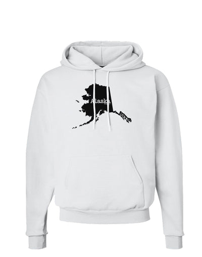 Alaska - United States Shape Hoodie Sweatshirt by TooLoud-Hoodie-TooLoud-White-Small-Davson Sales