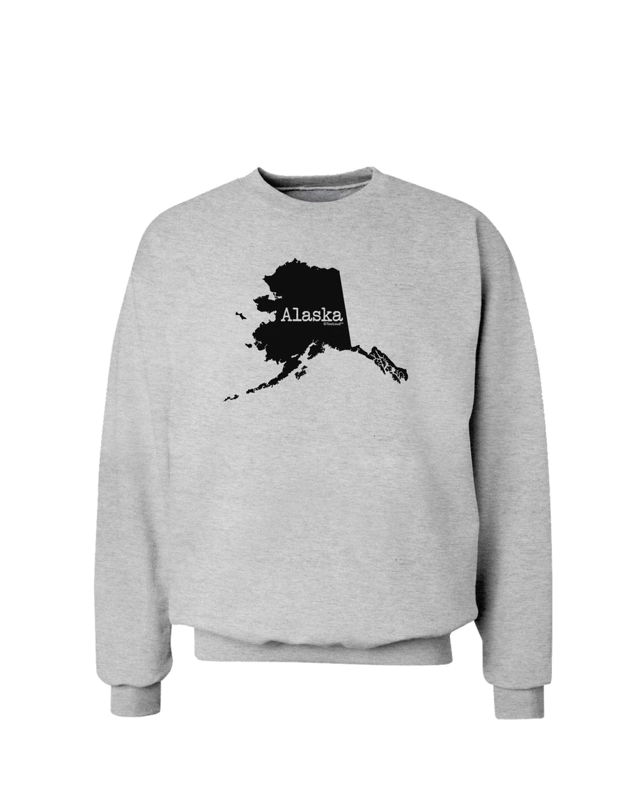 Alaska - United States Shape Sweatshirt by TooLoud-Sweatshirts-TooLoud-White-Small-Davson Sales