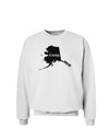 Alaska - United States Shape Sweatshirt by TooLoud-Sweatshirts-TooLoud-White-Small-Davson Sales