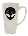 Alien Distressed Conical Latte Coffee Mug - Perfect for Extraterrestrial Enthusiasts! - TooLoud-Conical Latte Mug-TooLoud-White-Davson Sales