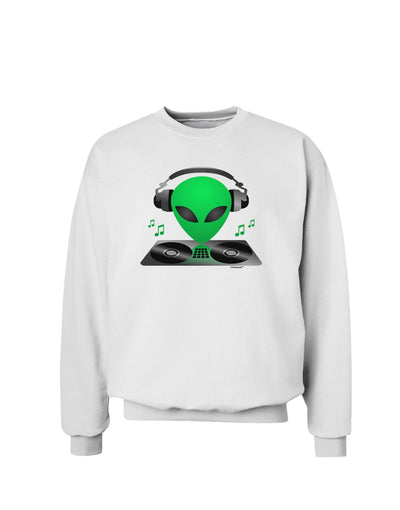 Alien DJ Sweatshirt-Sweatshirts-TooLoud-White-Small-Davson Sales