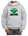 Alien DJ Youth Hoodie Pullover Sweatshirt-Youth Hoodie-TooLoud-Ash-XS-Davson Sales