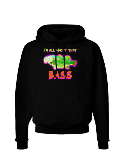 All About That Bass Fish Watercolor Dark Hoodie Sweatshirt-Hoodie-TooLoud-Black-Small-Davson Sales