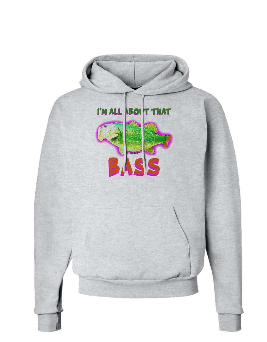 All About That Bass Fish Watercolor Hoodie Sweatshirt-Hoodie-TooLoud-White-Small-Davson Sales