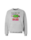 All About That Bass Fish Watercolor Sweatshirt-Sweatshirts-TooLoud-AshGray-Small-Davson Sales