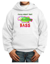 All About That Bass Fish Watercolor Youth Hoodie Pullover Sweatshirt-Youth Hoodie-TooLoud-White-XS-Davson Sales