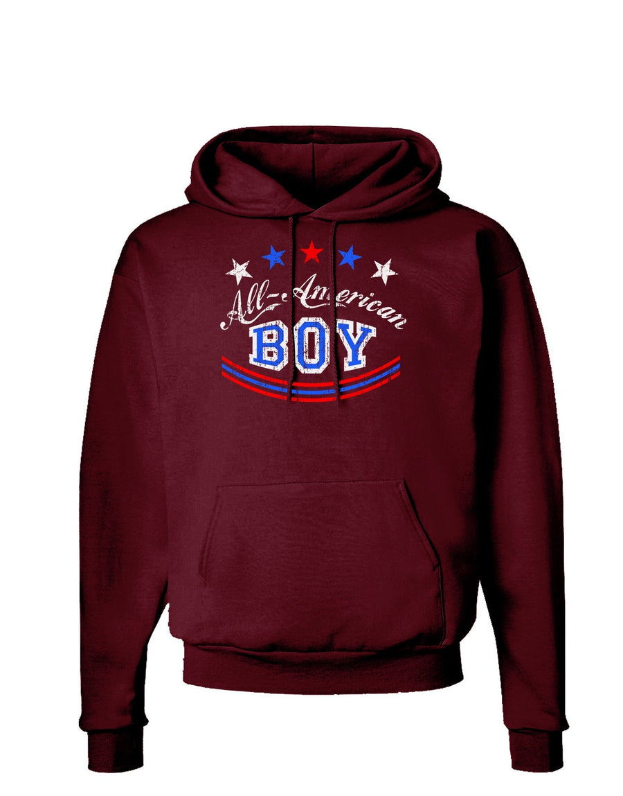 All-American Boy Dark Hoodie Sweatshirt-Hoodie-TooLoud-Black-Small-Davson Sales