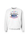 All-American Boy Sweatshirt-Sweatshirts-TooLoud-White-Small-Davson Sales