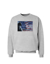 All American Cat Sweatshirt by TooLoud-Sweatshirts-TooLoud-AshGray-Small-Davson Sales