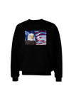 All American Eagle Adult Dark Sweatshirt-Sweatshirts-TooLoud-Black-Small-Davson Sales