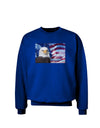 All American Eagle Adult Dark Sweatshirt-Sweatshirts-TooLoud-Deep-Royal-Blue-Small-Davson Sales