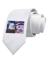 All American Eagle Printed White Necktie