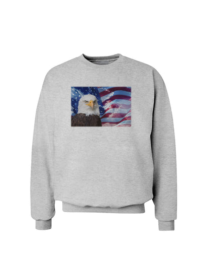 All American Eagle Sweatshirt-Sweatshirts-TooLoud-AshGray-Small-Davson Sales