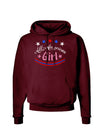 All-American Girl Dark Hoodie Sweatshirt-Hoodie-TooLoud-Maroon-Small-Davson Sales