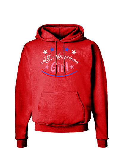 All-American Girl Dark Hoodie Sweatshirt-Hoodie-TooLoud-Red-Small-Davson Sales