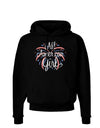 All American Girl - Fireworks and Heart Dark Hoodie Sweatshirt by TooLoud-Hoodie-TooLoud-Black-Small-Davson Sales