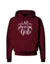 All American Girl - Fireworks and Heart Dark Hoodie Sweatshirt by TooLoud-Hoodie-TooLoud-Maroon-Small-Davson Sales