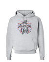 All American Girl - Fireworks and Heart Hoodie Sweatshirt by TooLoud-Hoodie-TooLoud-AshGray-Small-Davson Sales