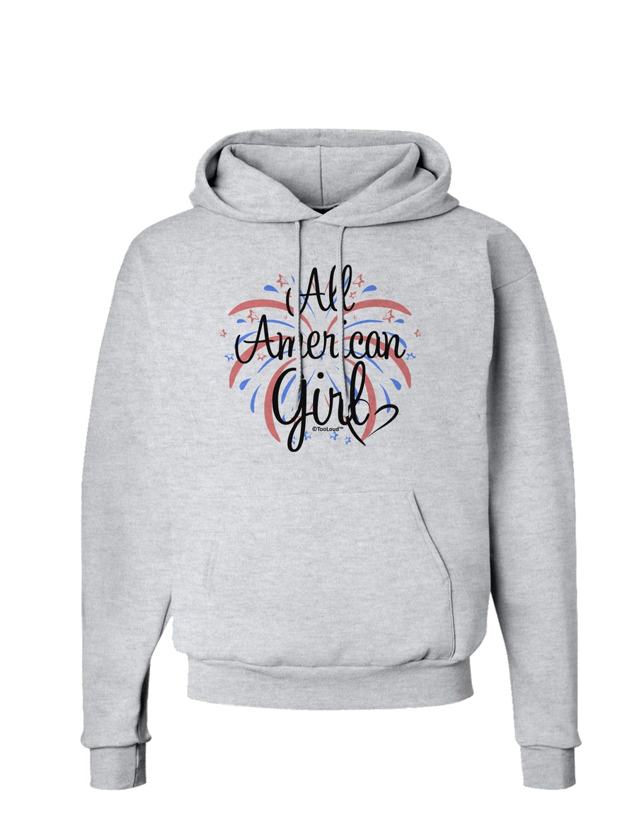 All American Girl - Fireworks and Heart Hoodie Sweatshirt by TooLoud-Hoodie-TooLoud-White-Small-Davson Sales