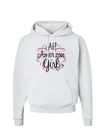 All American Girl - Fireworks and Heart Hoodie Sweatshirt by TooLoud-Hoodie-TooLoud-White-Small-Davson Sales