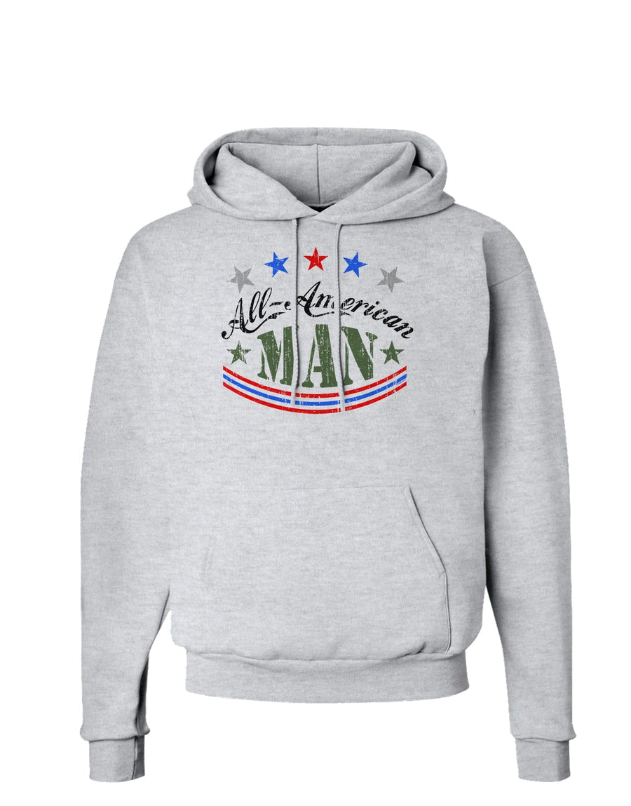 All-American Man Hoodie Sweatshirt-Hoodie-TooLoud-White-Small-Davson Sales