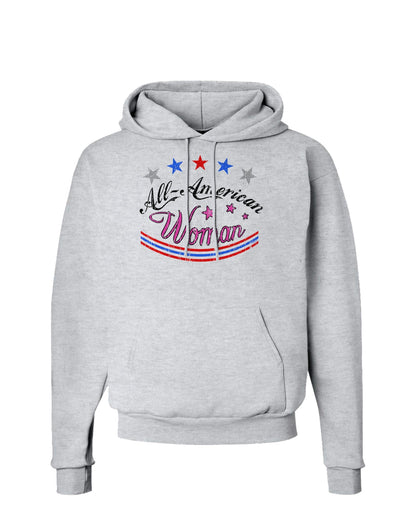 All-American Woman Hoodie Sweatshirt-Hoodie-TooLoud-AshGray-Small-Davson Sales