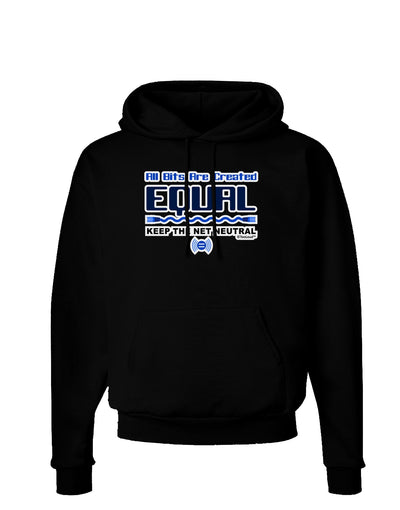 All Bits Are Created Equal - Net Neutrality Dark Hoodie Sweatshirt-Hoodie-TooLoud-Black-Small-Davson Sales