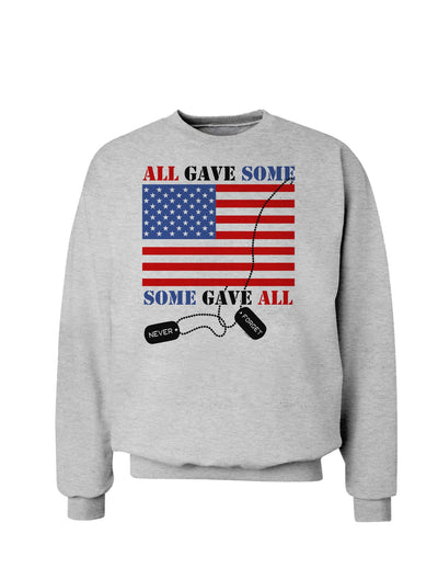 All Gave Some Some Gave All Sweatshirt-Sweatshirts-TooLoud-AshGray-Small-Davson Sales