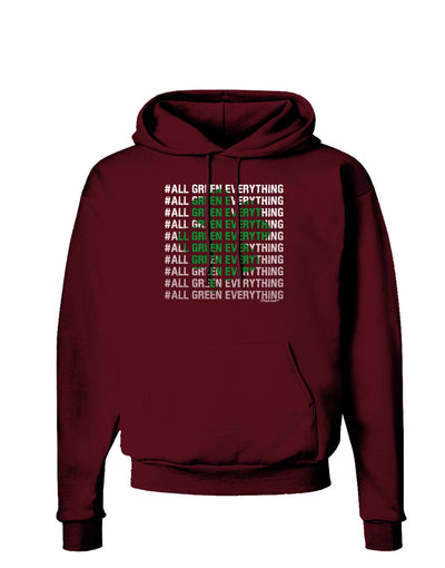 All Green Everything Clover Dark Hoodie Sweatshirt-Hoodie-TooLoud-Maroon-Small-Davson Sales