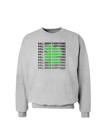 All Green Everything Clover Sweatshirt-Sweatshirts-TooLoud-AshGray-Small-Davson Sales