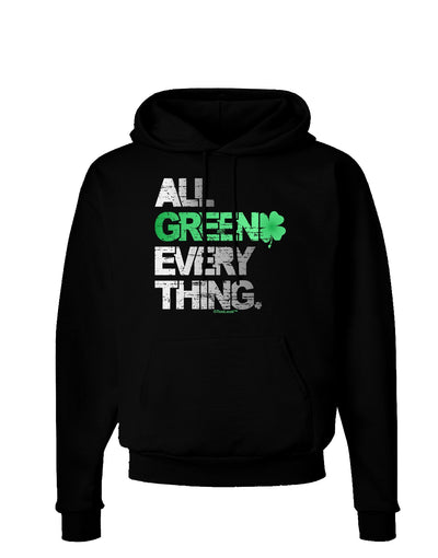 All Green Everything Distressed Dark Hoodie Sweatshirt-Hoodie-TooLoud-Black-Small-Davson Sales