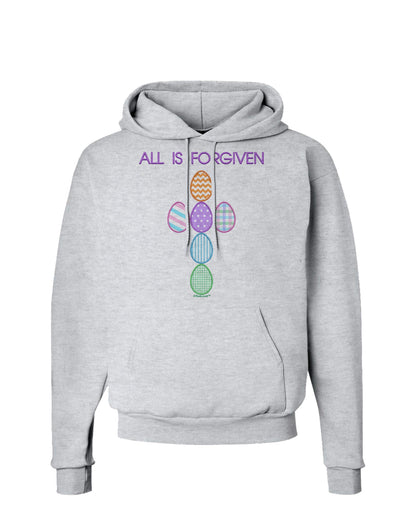 All is forgiven Cross Faux Applique Hoodie Sweatshirt-Hoodie-TooLoud-AshGray-Small-Davson Sales