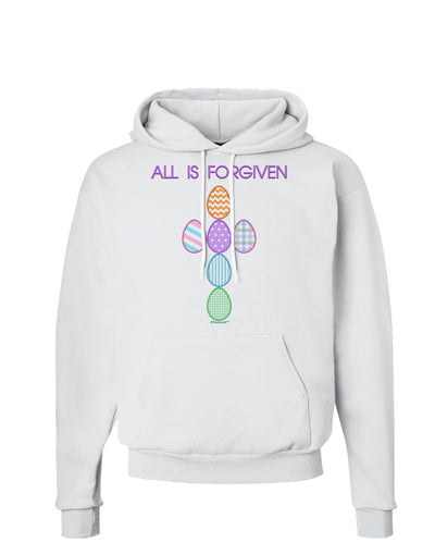 All is forgiven Cross Faux Applique Hoodie Sweatshirt-Hoodie-TooLoud-White-Small-Davson Sales