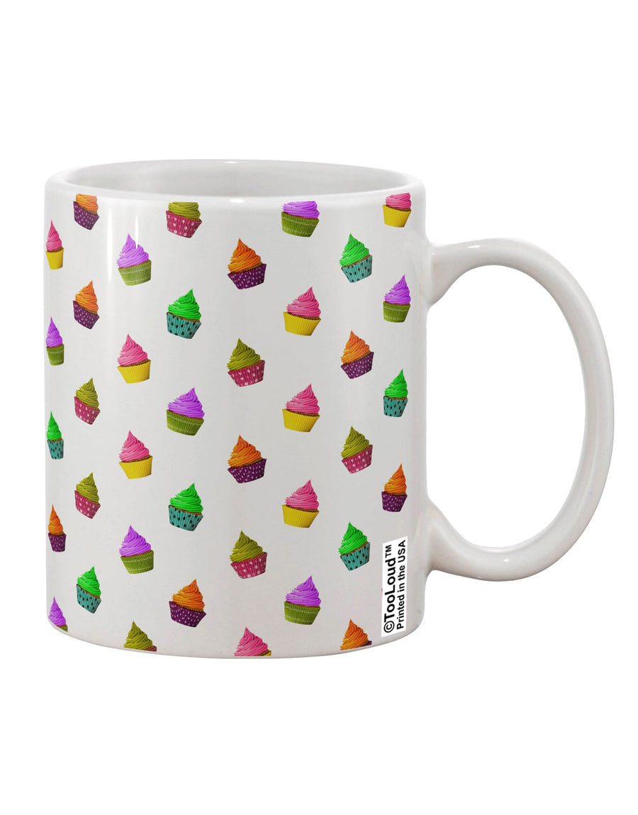 All Over Print 11 oz Coffee Mug - Perfect for Real Cupcake Lovers TooLoud-11 OZ Coffee Mug-TooLoud-White-Davson Sales