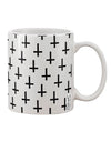 All Over Print Inverted Crosses 11 oz Coffee Mug - TooLoud-11 OZ Coffee Mug-TooLoud-White-Davson Sales