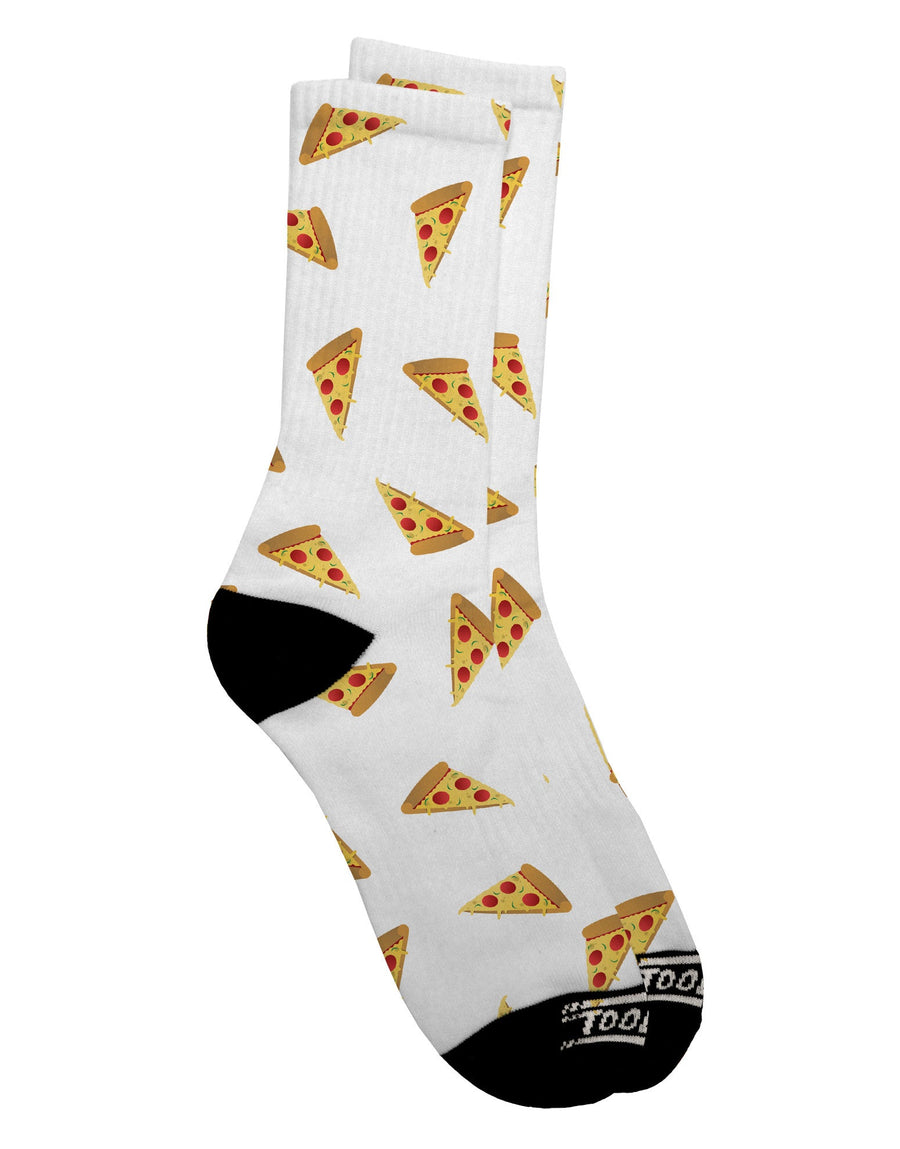 All Over Print Pizza Slices AOP Adult Crew Socks - TooLoud