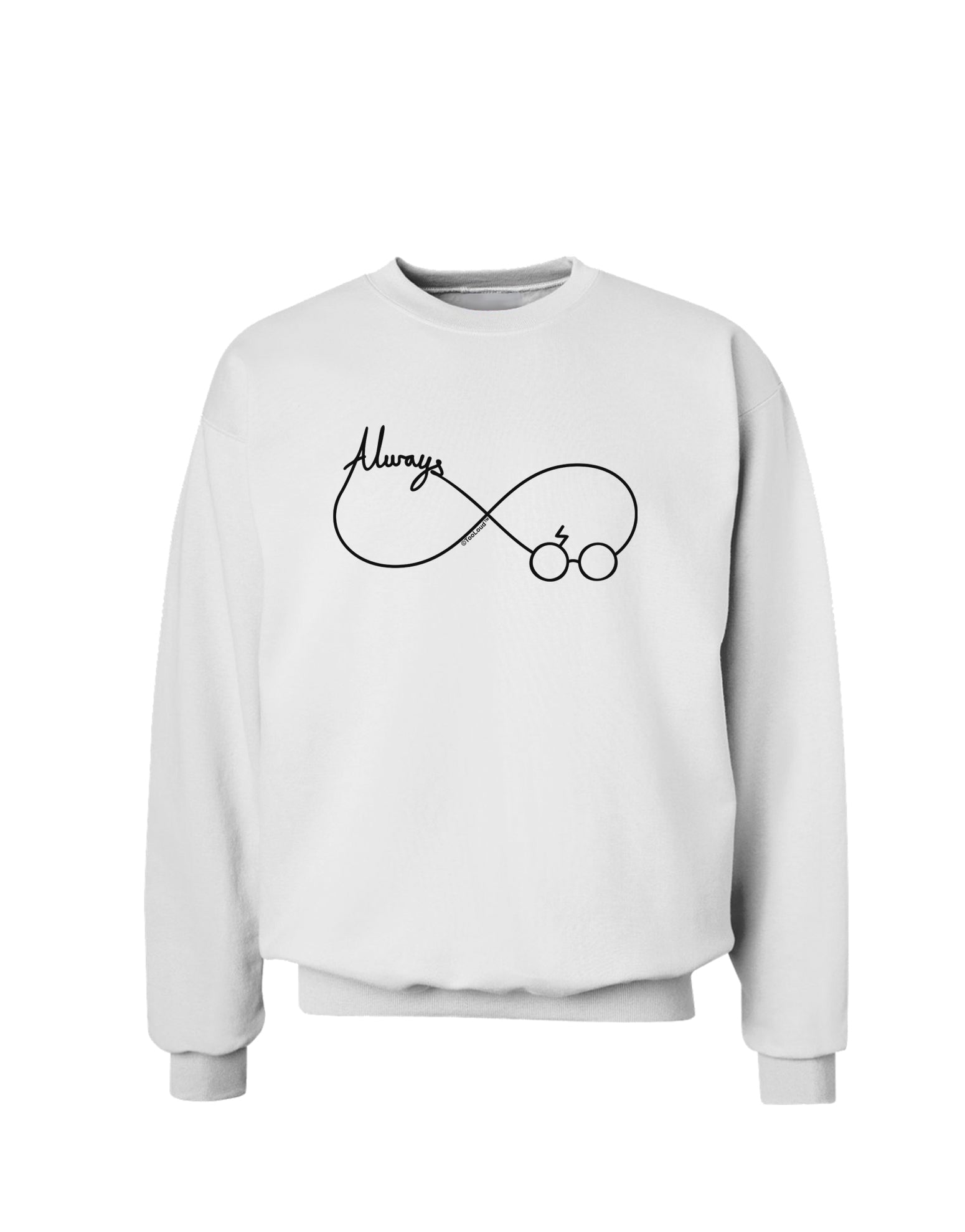 Always Infinity Symbol Sweatshirt-Sweatshirts-TooLoud-White-Small-Davson Sales