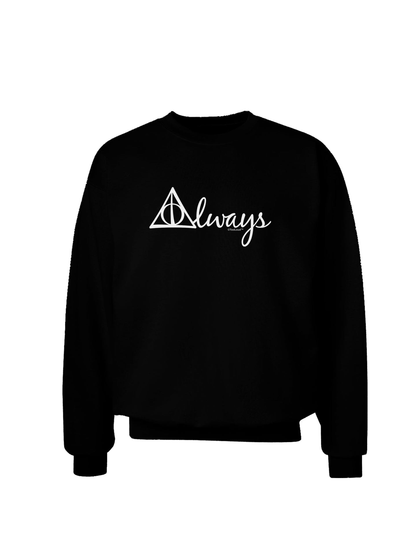 Always Magic Symbol Cursive Adult Dark Sweatshirt by TooLoud-Sweatshirts-TooLoud-Black-Small-Davson Sales