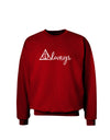 Always Magic Symbol Cursive Adult Dark Sweatshirt by TooLoud-Sweatshirts-TooLoud-Deep-Red-Small-Davson Sales