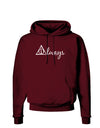 Always Magic Symbol Cursive Dark Hoodie Sweatshirt by TooLoud-Hoodie-TooLoud-Maroon-Small-Davson Sales