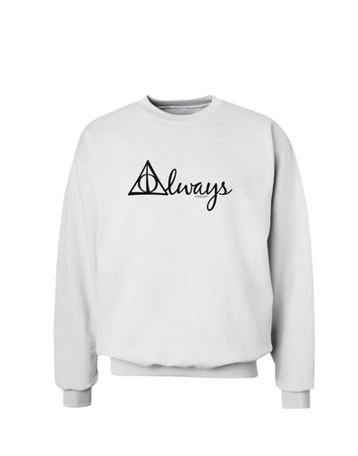 Always Magic Symbol Cursive Sweatshirt by TooLoud-Sweatshirts-TooLoud-White-Small-Davson Sales