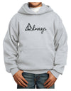 Always Magic Symbol Cursive Youth Hoodie Pullover Sweatshirt by TooLoud-Youth Hoodie-TooLoud-Ash-XS-Davson Sales