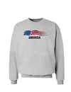 America Flag Sweatshirt-Sweatshirts-TooLoud-AshGray-Small-Davson Sales