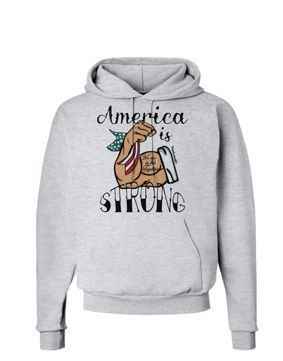 America is Strong We will Overcome This Hoodie Sweatshirt-Hoodie-TooLoud-AshGray-Small-Davson Sales