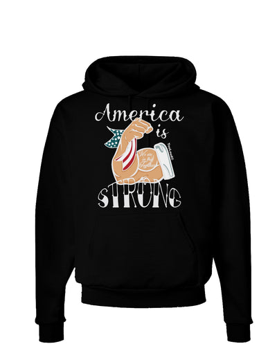 America is Strong We will Overcome This Hoodie Sweatshirt-Hoodie-TooLoud-Black-Small-Davson Sales
