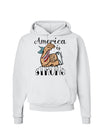 America is Strong We will Overcome This Hoodie Sweatshirt-Hoodie-TooLoud-White-Small-Davson Sales