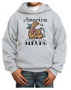 America is Strong We will Overcome This Youth Hoodie Pullover Sweatshirt-Youth Hoodie-TooLoud-Ash-XS-Davson Sales