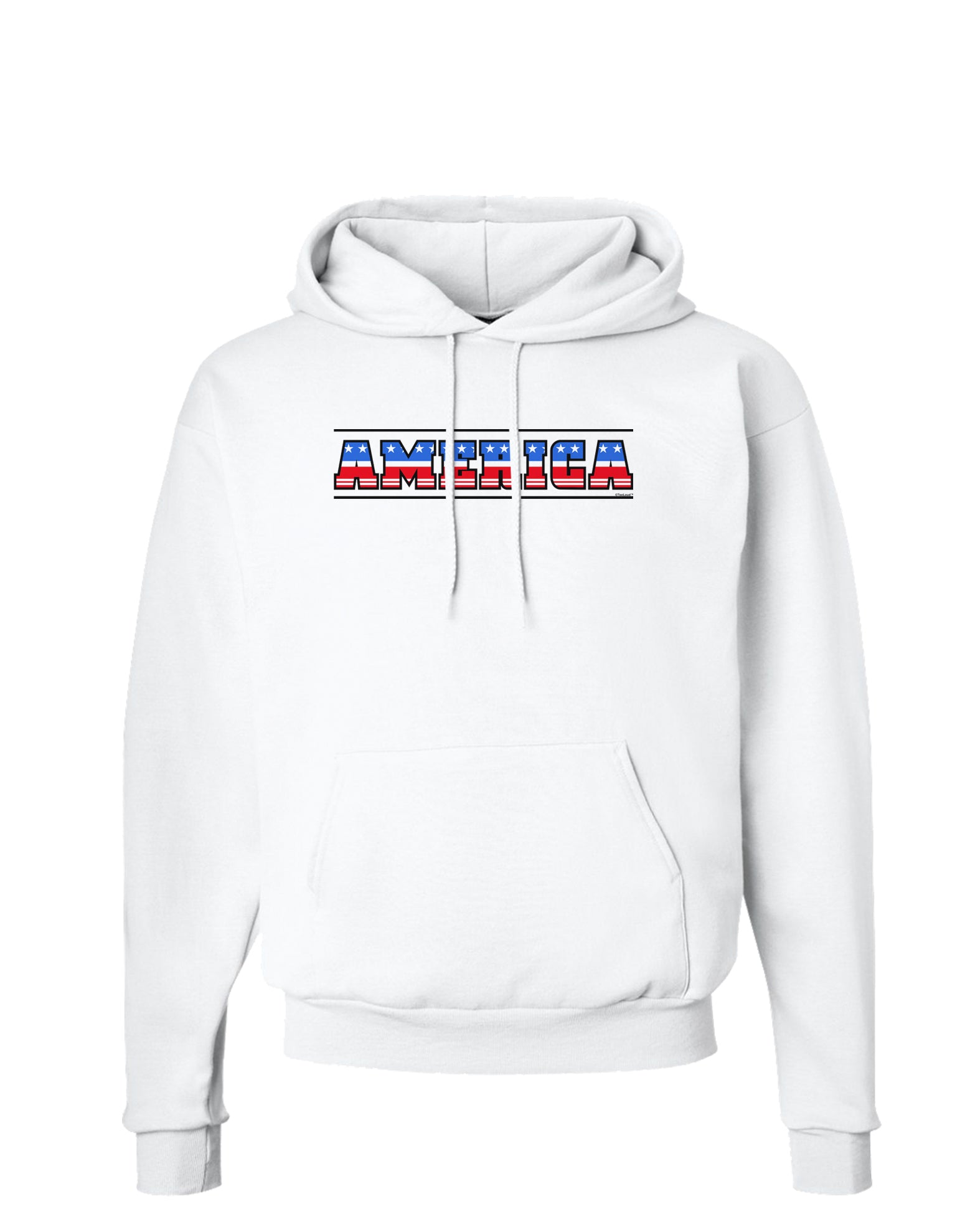 America Stars and Stripes Hoodie Sweatshirt-Hoodie-TooLoud-White-Small-Davson Sales