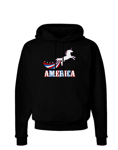 America Unicorn Dark Hoodie Sweatshirt-Hoodie-TooLoud-Black-Small-Davson Sales